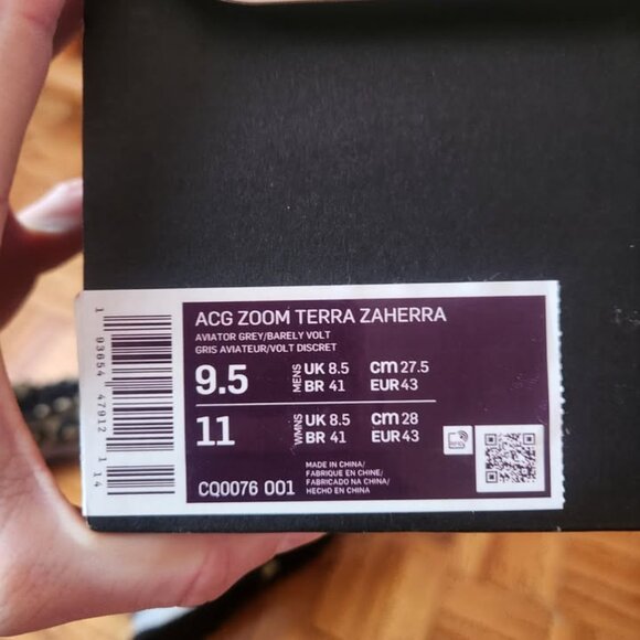 NIKE ACG ZOOM TERRA ZAHERRA GRAY SIZE 9.5 - 19FA-S CQ0076-001 MENS - Picture 4 of 7